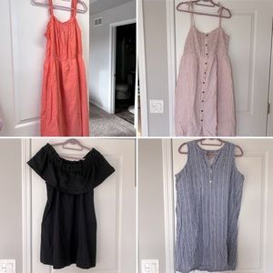 4 Bundle Dresses (size Large / 10)